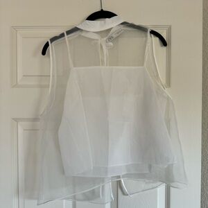 Zara sheer top
